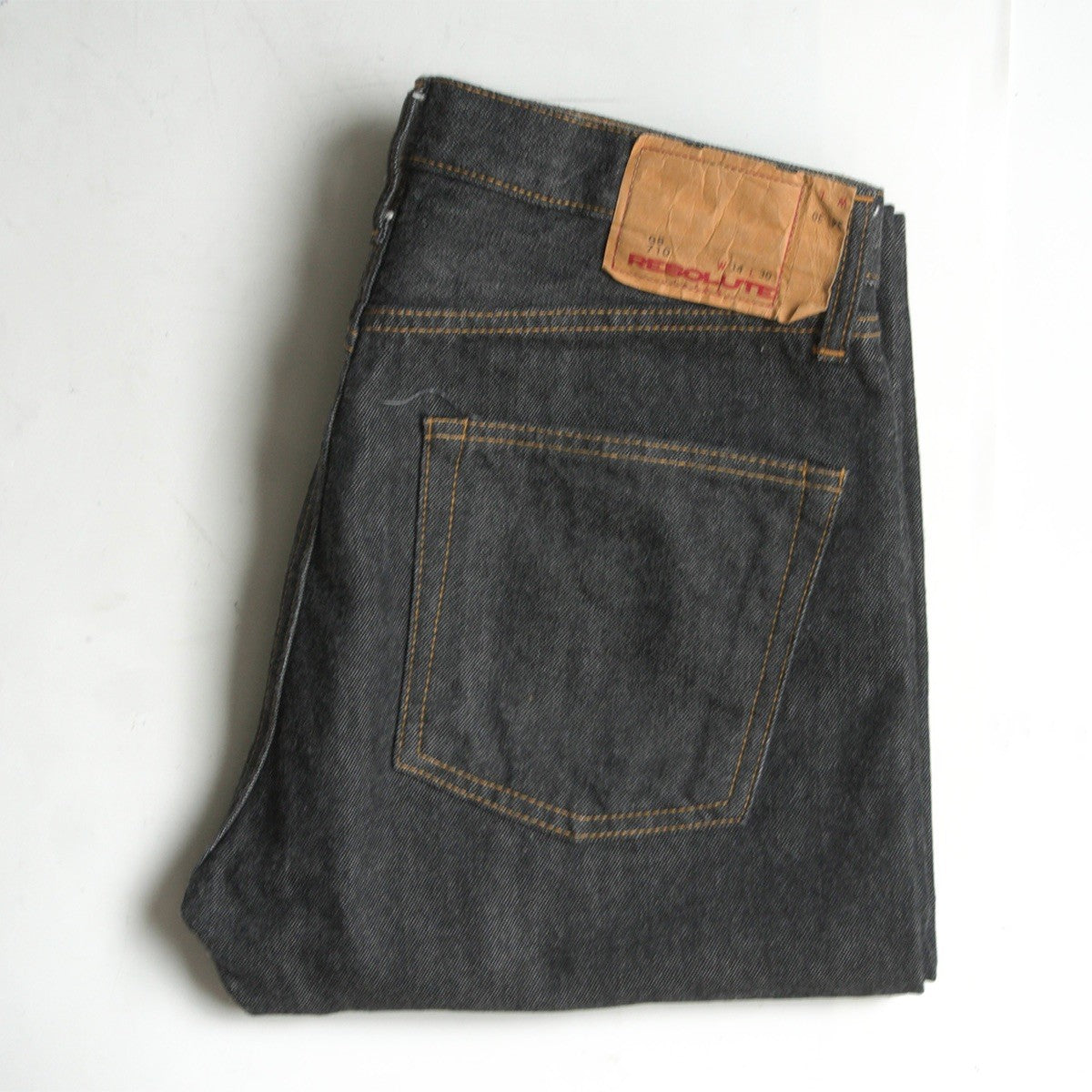 RESOLUTE GB710 15th Anniv. Ghost Black Jeans Size 34x30 Size 34×30