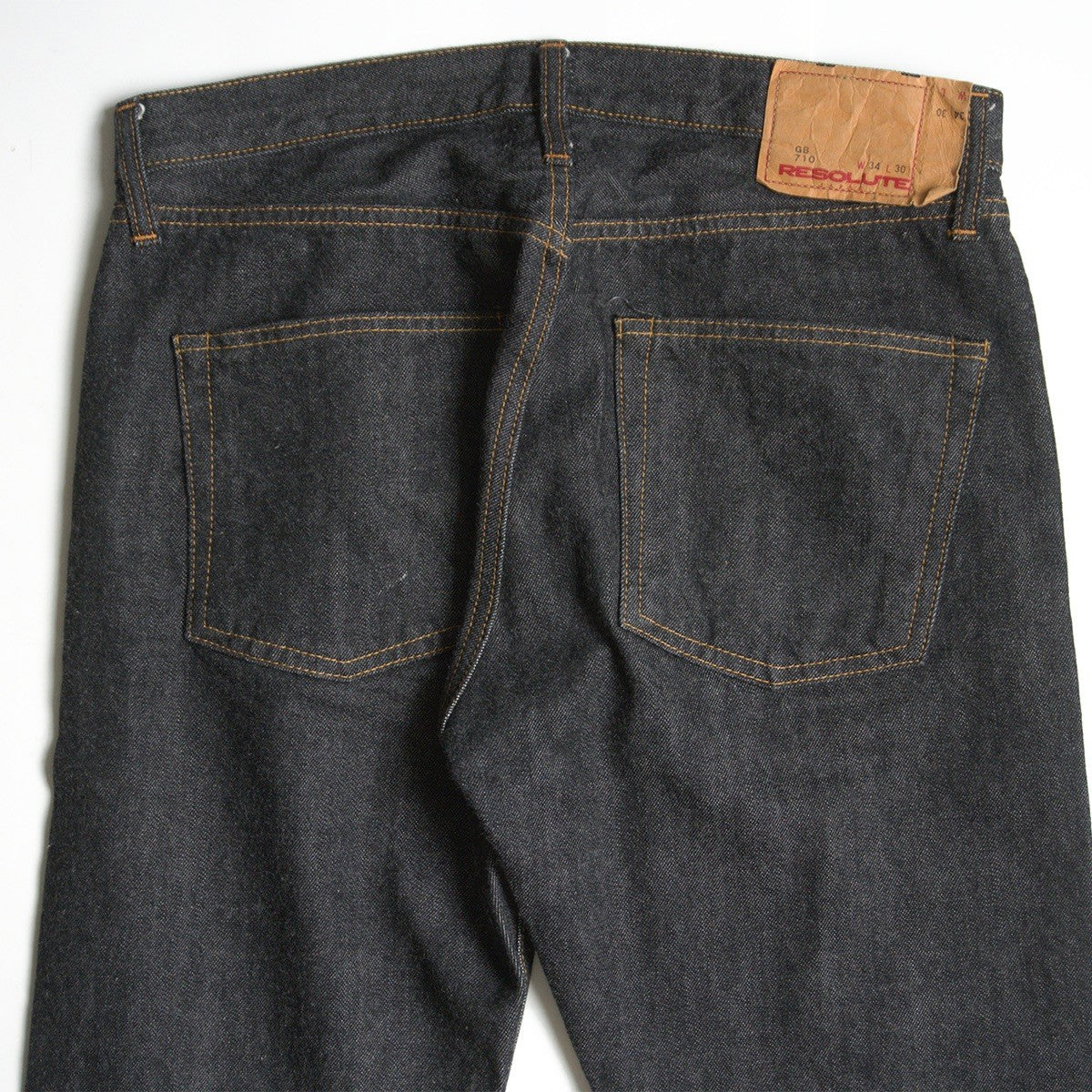 RESOLUTE GB710 15th Anniv. Ghost Black Jeans Size 34x30 Size 34×30