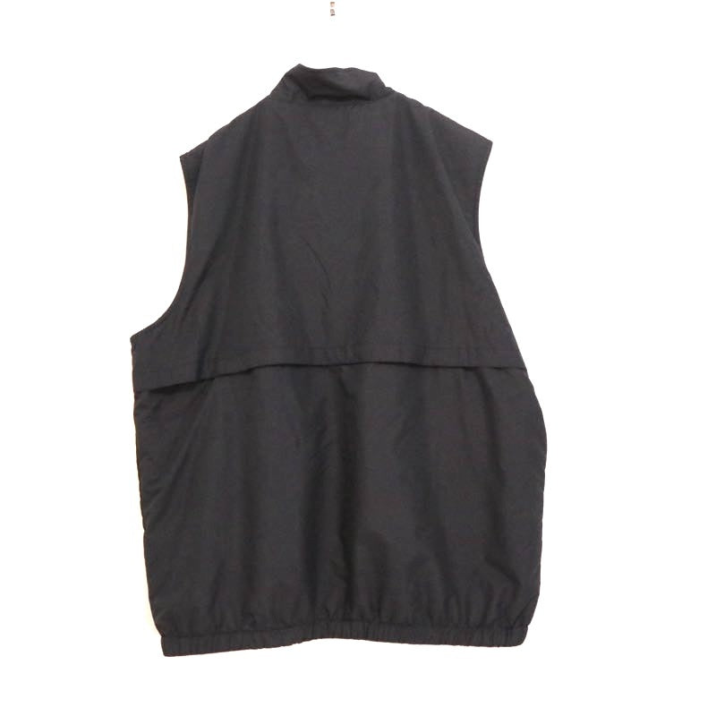 700fill Reversible Fleece Nylon Vest Black Size XL