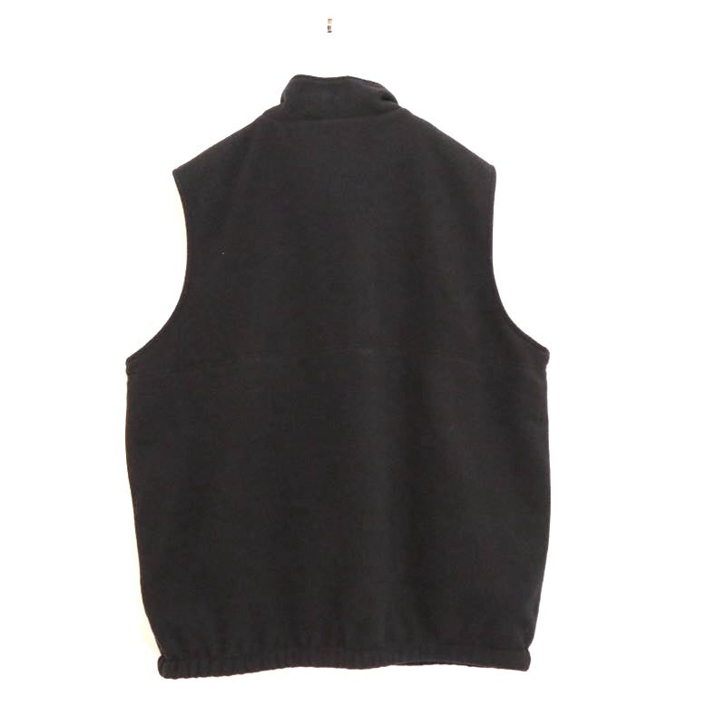 700fill Reversible Fleece Nylon Vest Black Size XL