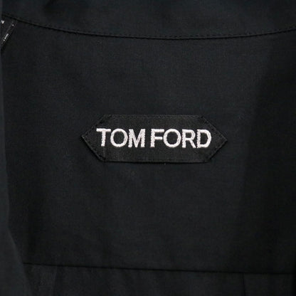 TOM FORD 24SS Cotton Silk Safari Blouson Black Size 39