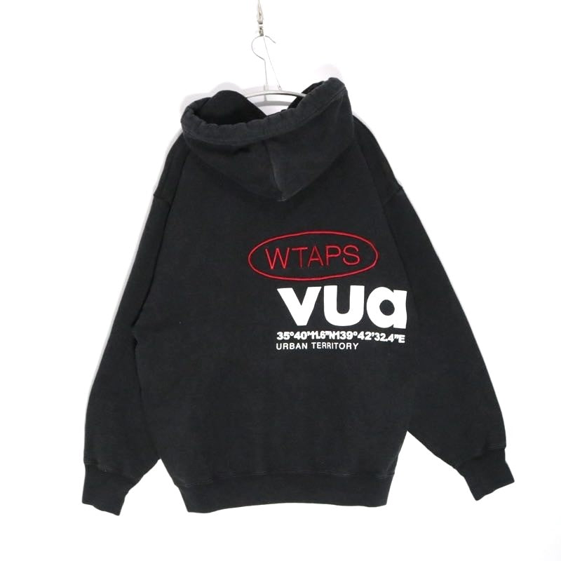 WTAPS ACADEMY Cotton Logo Hoodie Faded Black Size 03