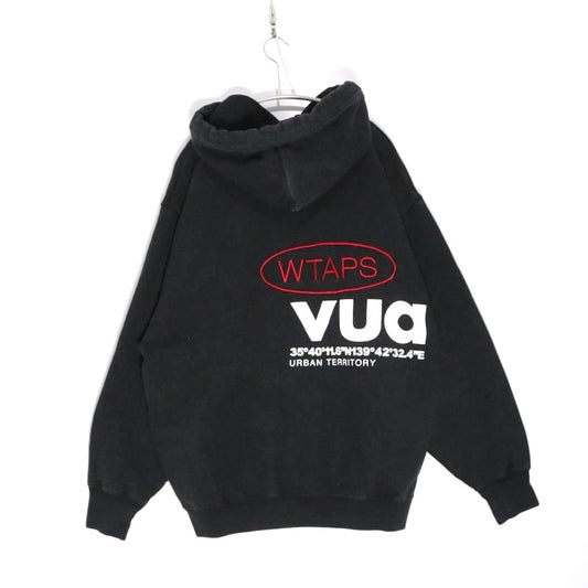 WTAPS ACADEMY Cotton Logo Hoodie Faded Black Size 03