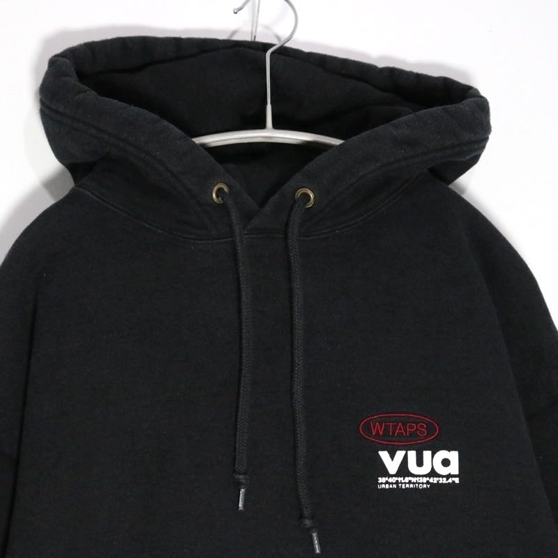 WTAPS ACADEMY Cotton Logo Hoodie Faded Black Size 03