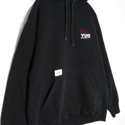 WTAPS ACADEMY Cotton Logo Hoodie Faded Black Size 03