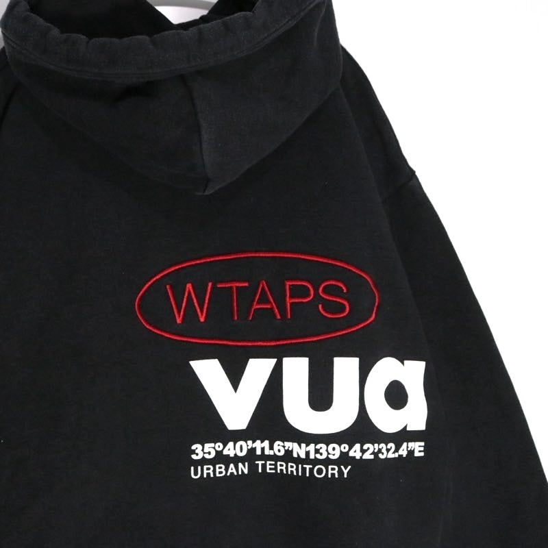 WTAPS ACADEMY Cotton Logo Hoodie Faded Black Size 03