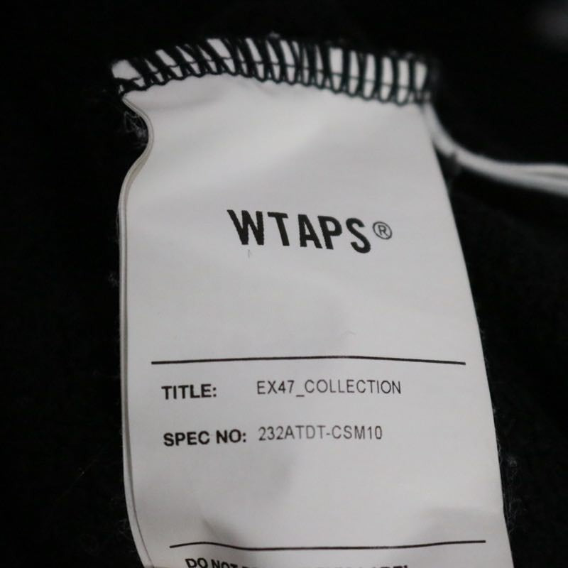 WTAPS ACADEMY Cotton Logo Hoodie Faded Black Size 03