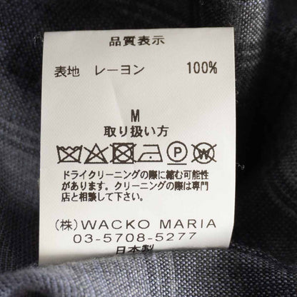WACKO MARIA Rayon Ombre Check Open Collar Shirt Size M
