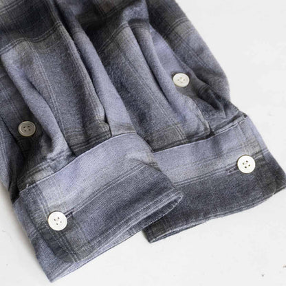 WACKO MARIA Rayon Ombre Check Open Collar Shirt Size M