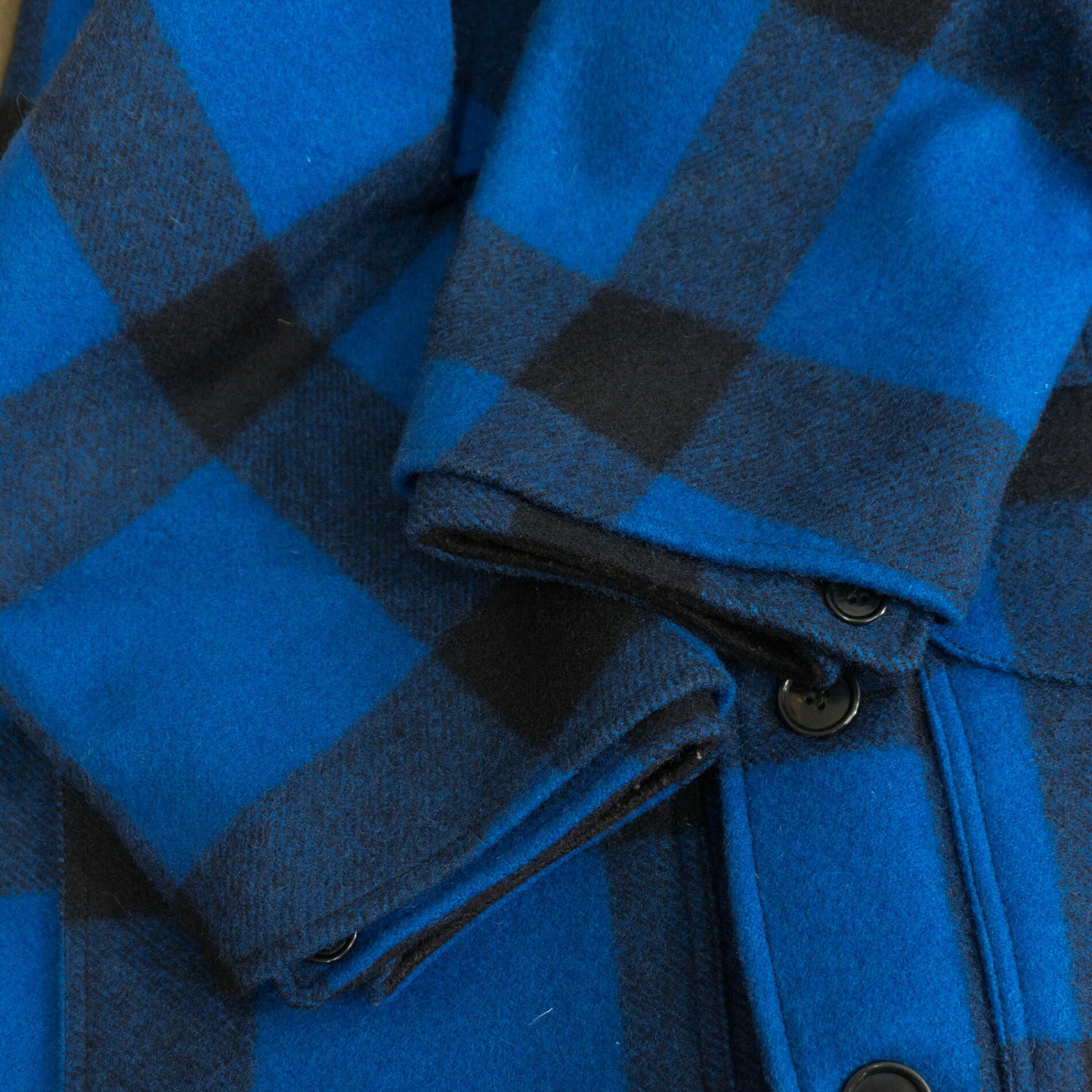 FILSON Mackinaw Cruiser Wool Jacket Blue Check Size 40