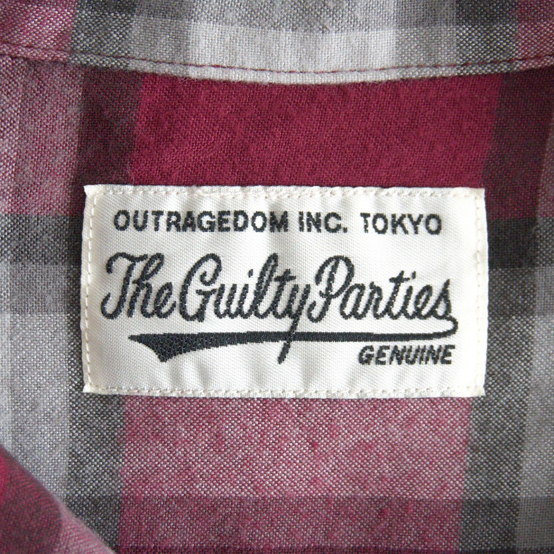 WACKO MARIA Rayon Ombre Check Open Collar Shirt Size M