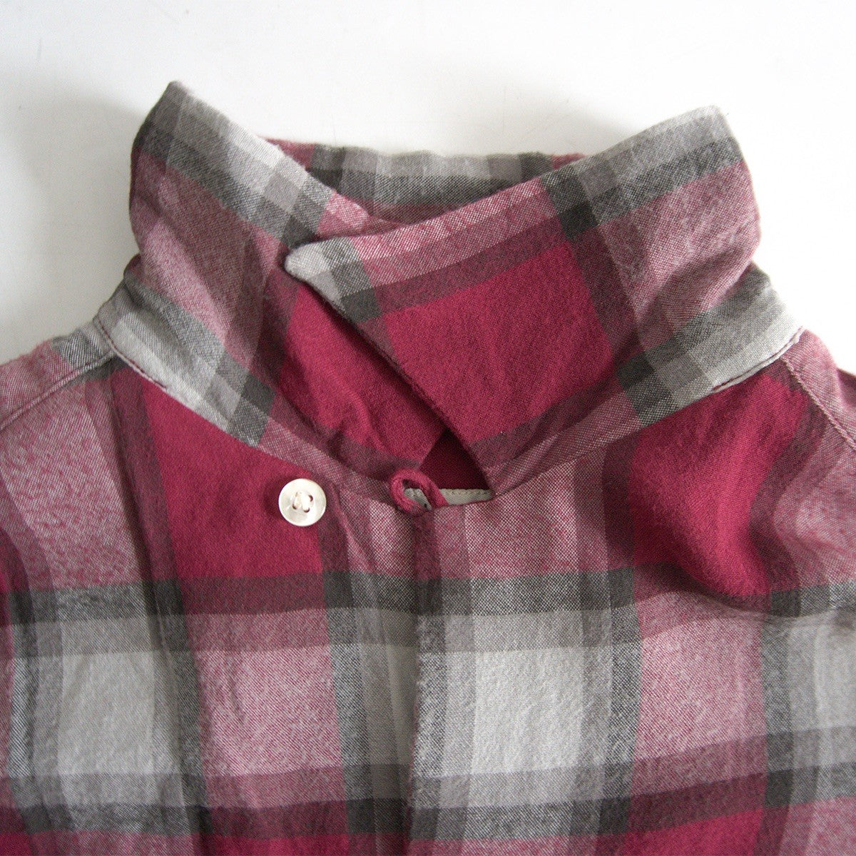 WACKO MARIA Rayon Ombre Check Open Collar Shirt Size M