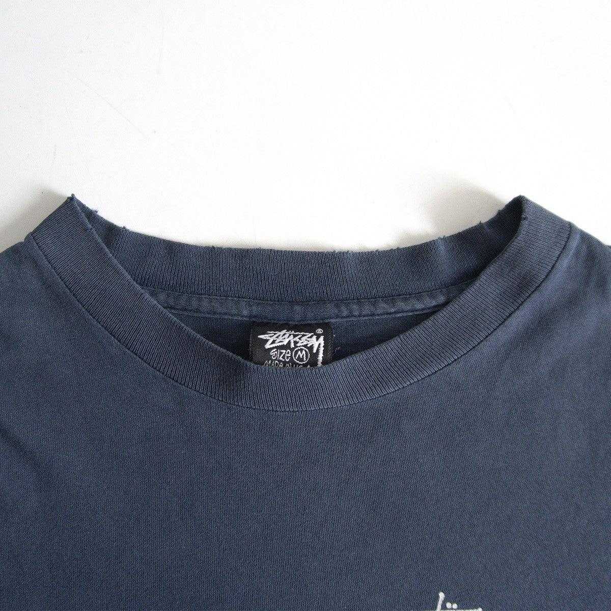 USA 90s Old Stussy Double Sided Print Long Sleeve T-Shirt Size M