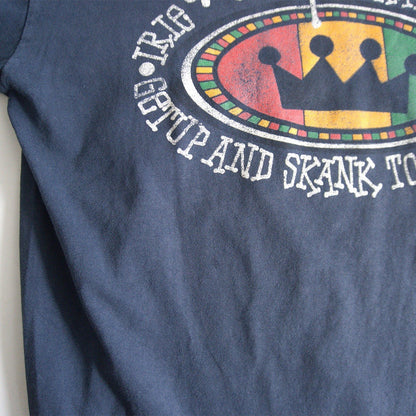 USA 90s Old Stussy Double Sided Print Long Sleeve T-Shirt Size M