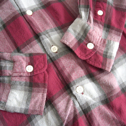 WACKO MARIA Rayon Ombre Check Open Collar Shirt Size M