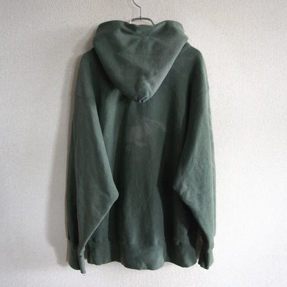 CHAMPION 80s Reverse Weave College Logo Hoodie Size L