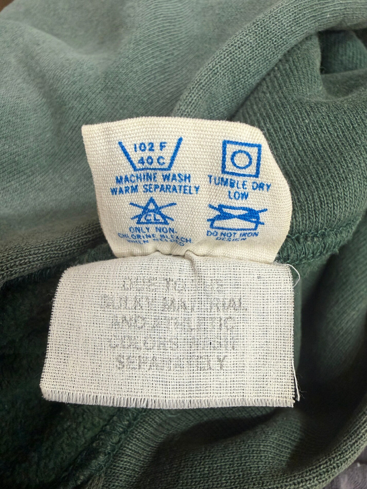 CHAMPION 80s Reverse Weave College Logo Hoodie Size L