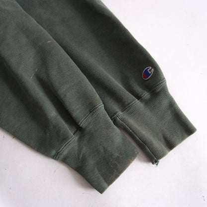 CHAMPION 80s Reverse Weave College Logo Hoodie Size L