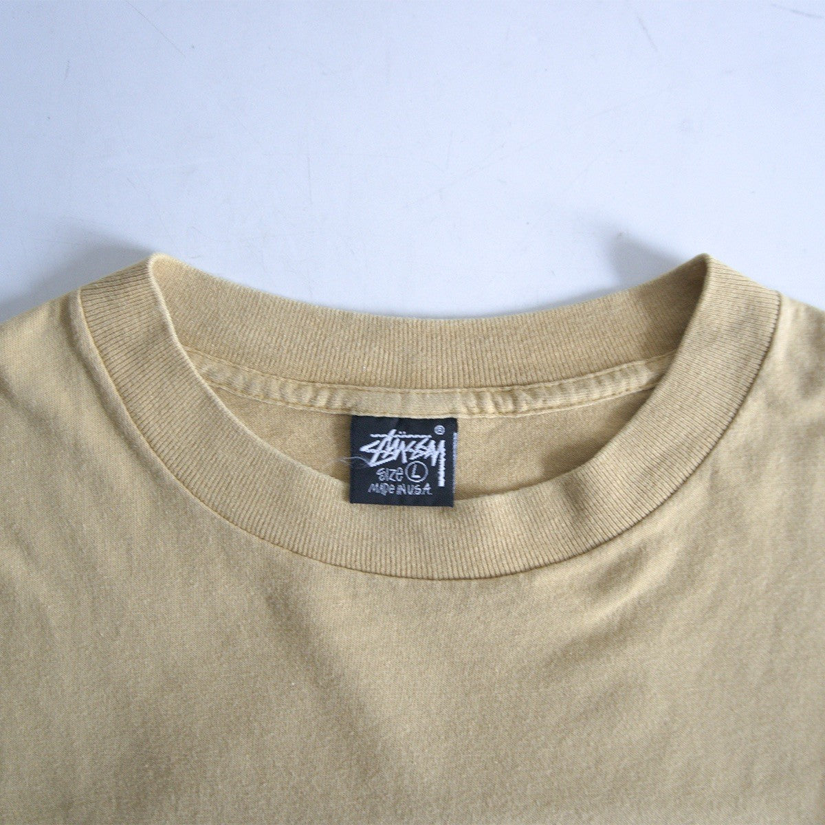 USA 90s Old Stussy Double Sided Print Long Sleeve T-Shirt Size L