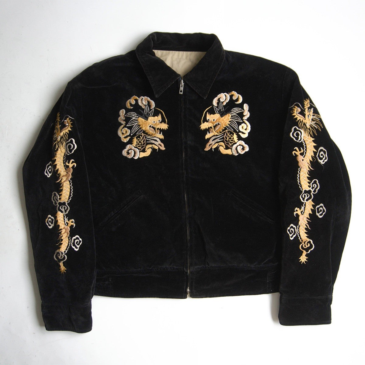TAILOR TOYO Reversible Velveteen Souvenir Jacket Size XL