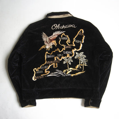 TAILOR TOYO Reversible Velveteen Souvenir Jacket Size XL