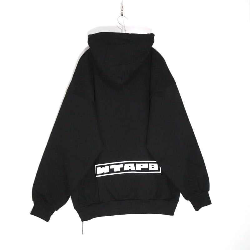 WTAPS 25AW PAVILION Graphic Cotton Hoodie Black Size 03