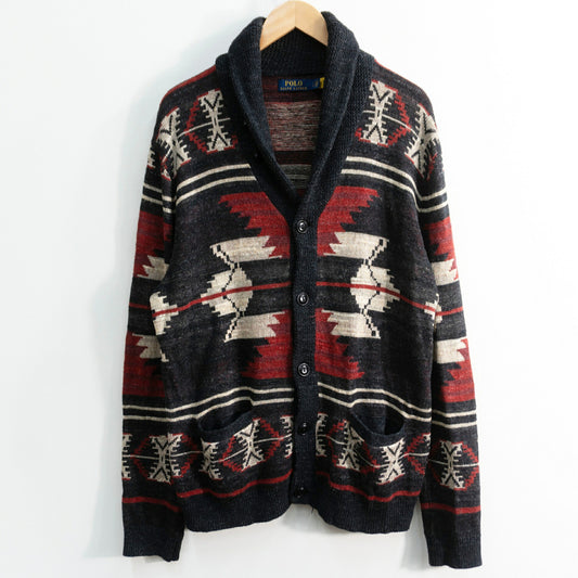 POLO RALPH LAUREN Native Shawl Collar Cardigan Size L