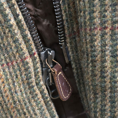 POLO RALPH LAUREN Cashmere Blend Leather Tweed Coat Size M