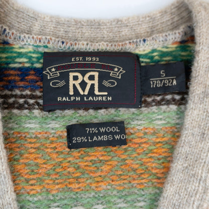 RRL Wool Fair Isle Knit Vest Size S
