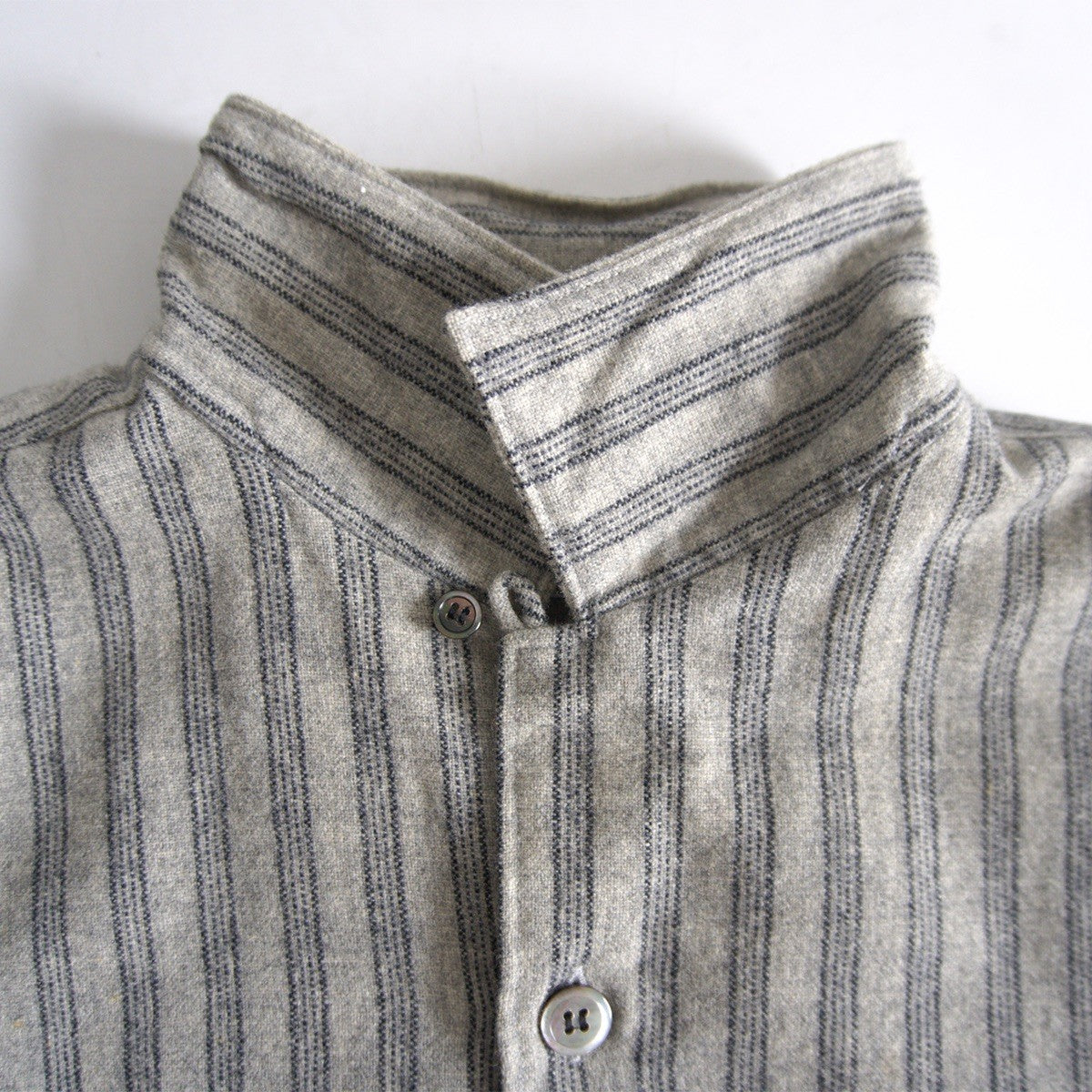 COMME des GARCONS HOMME 90s Open Collar Stripe Shirt