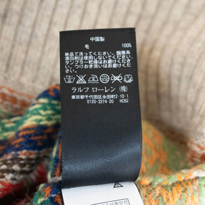 RRL Wool Fair Isle Knit Vest Size S
