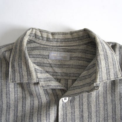 COMME des GARCONS HOMME 90s Open Collar Stripe Shirt