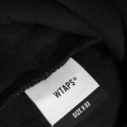 WTAPS 25AW PAVILION Graphic Cotton Hoodie Black Size 03