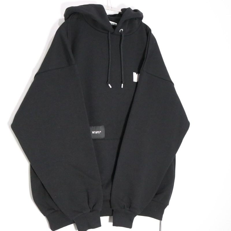 WTAPS 25AW PAVILION Graphic Cotton Hoodie Black Size 03