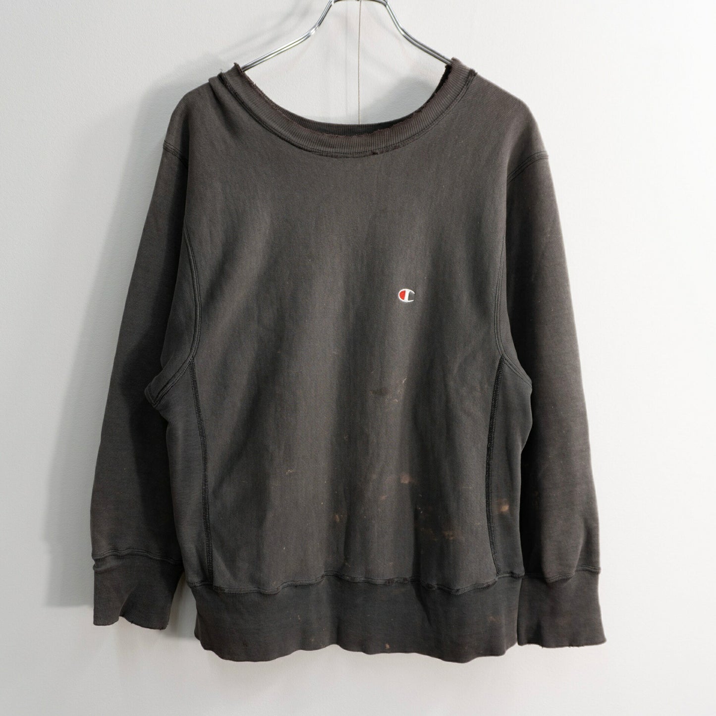 CHAMPION 80s Black Reverse Weave Sweatshirt Size M