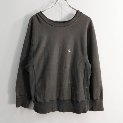 CHAMPION 80s Black Reverse Weave Sweatshirt Size M
