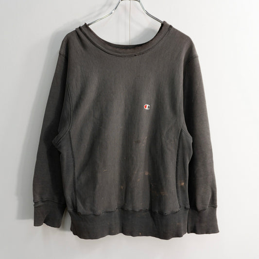 CHAMPION 80s Black Reverse Weave Sweatshirt Size M