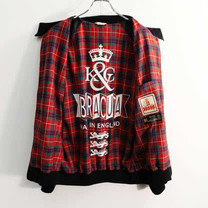 BARACUTA G9 Wool Stripe Harrington Jacket Size 42