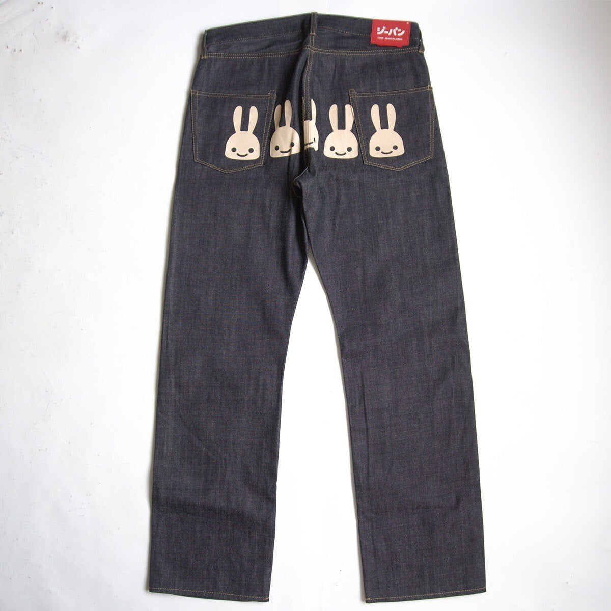 CUNE 5-Rabbit Print Denim Jeans Size 36