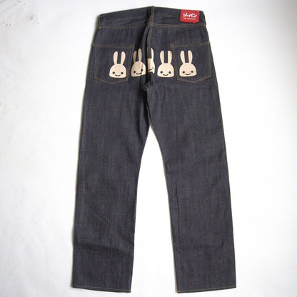 CUNE 5-Rabbit Print Denim Jeans Size 36