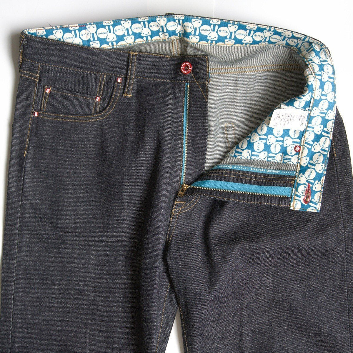 CUNE 5-Rabbit Print Denim Jeans Size 36