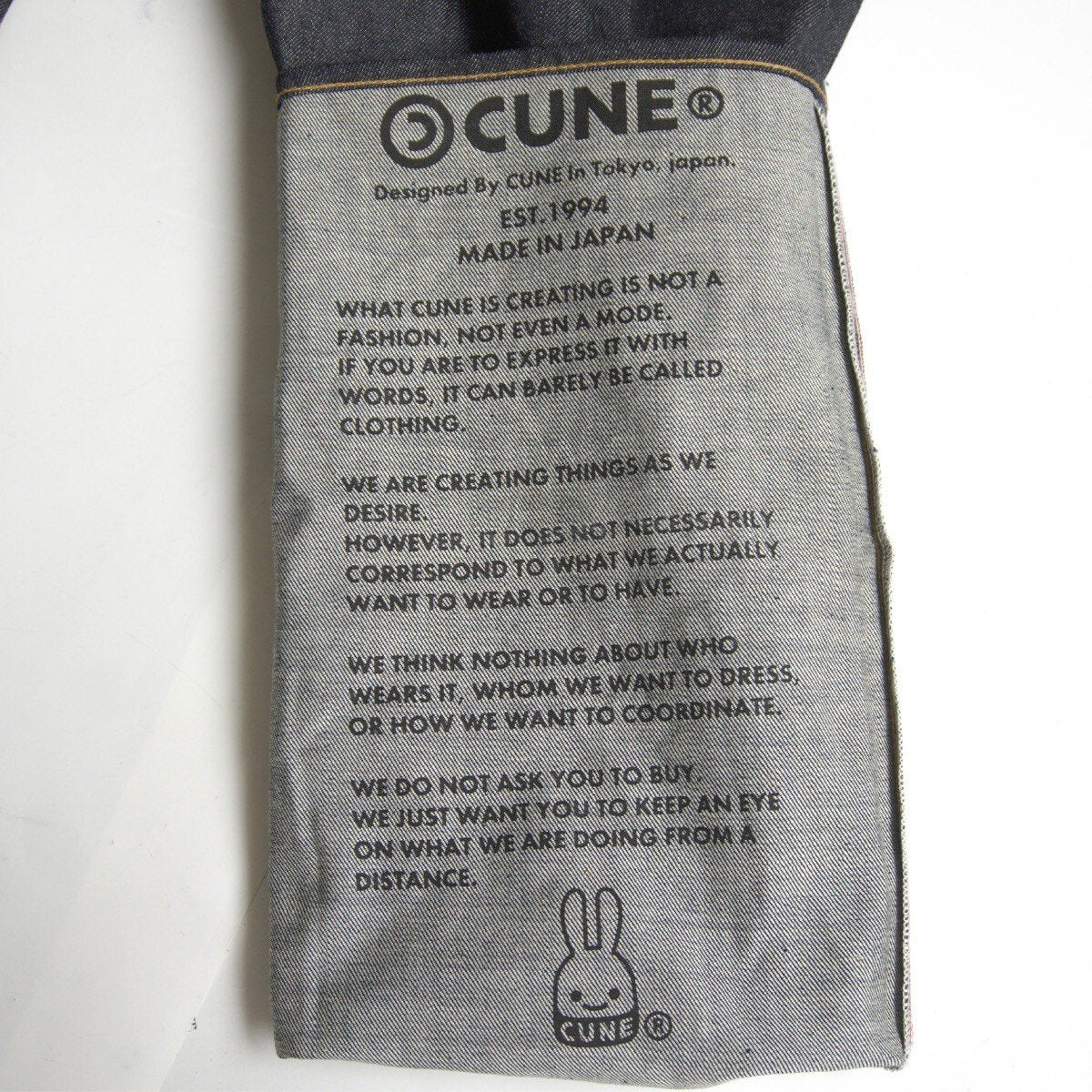 CUNE 5-Rabbit Print Denim Jeans Size 36