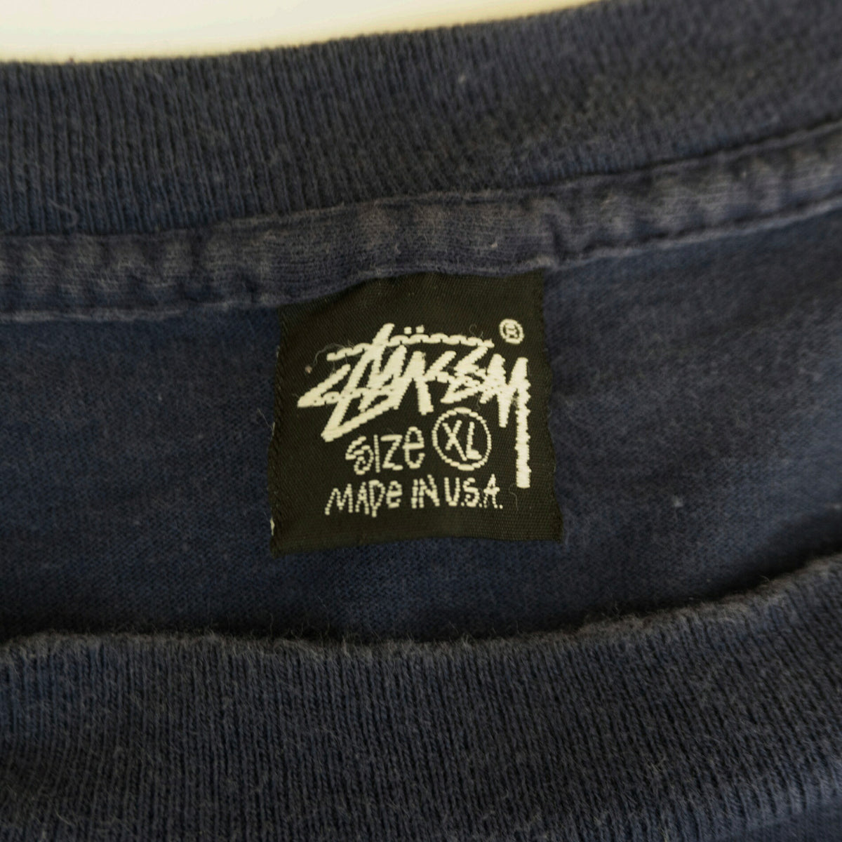 USA 90s Old Stussy Double Sided Print Long Sleeve T-Shirt Size XL