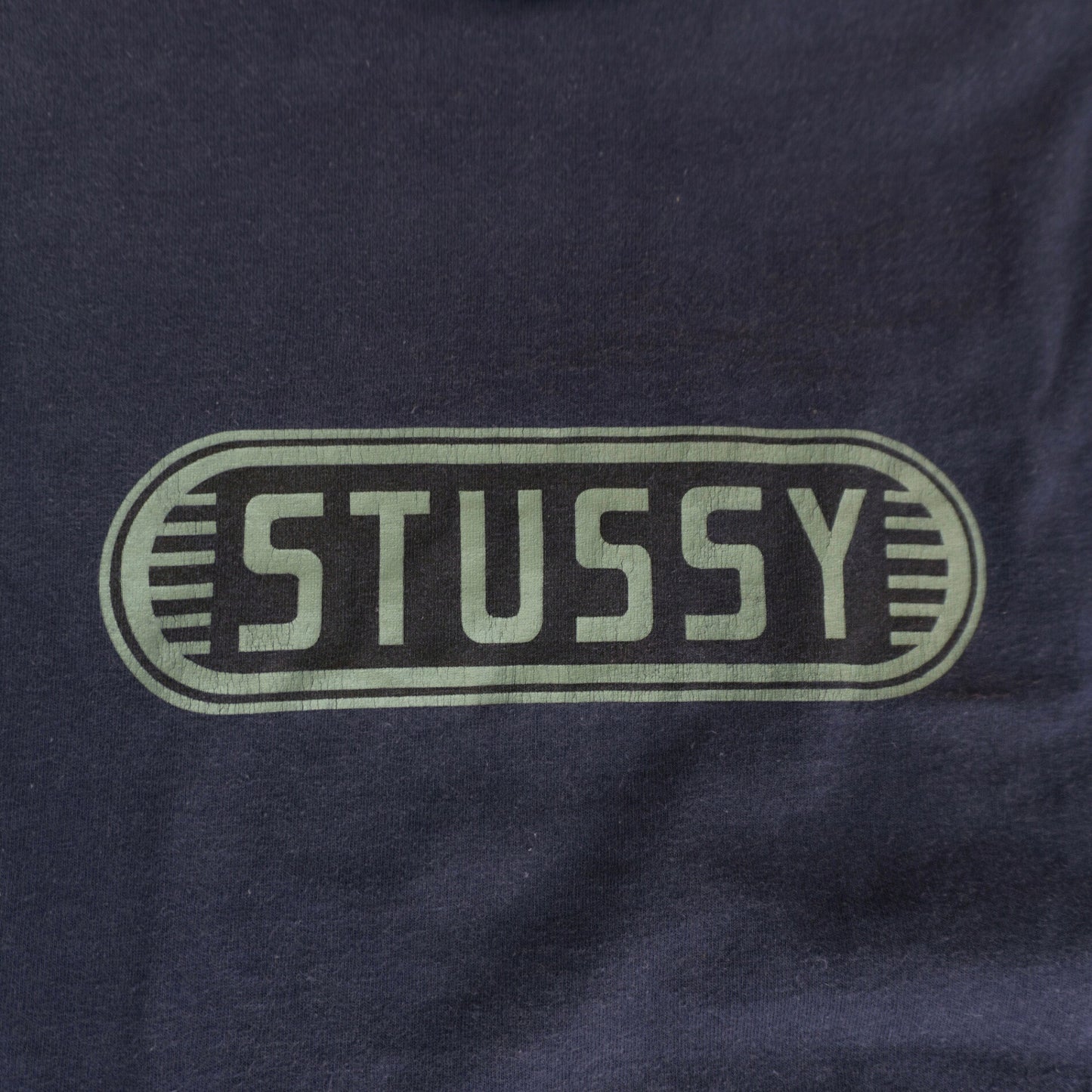 USA 90s Old Stussy Double Sided Print Long Sleeve T-Shirt Size XL