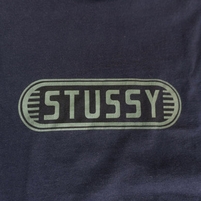 USA 90s Old Stussy Double Sided Print Long Sleeve T-Shirt Size XL