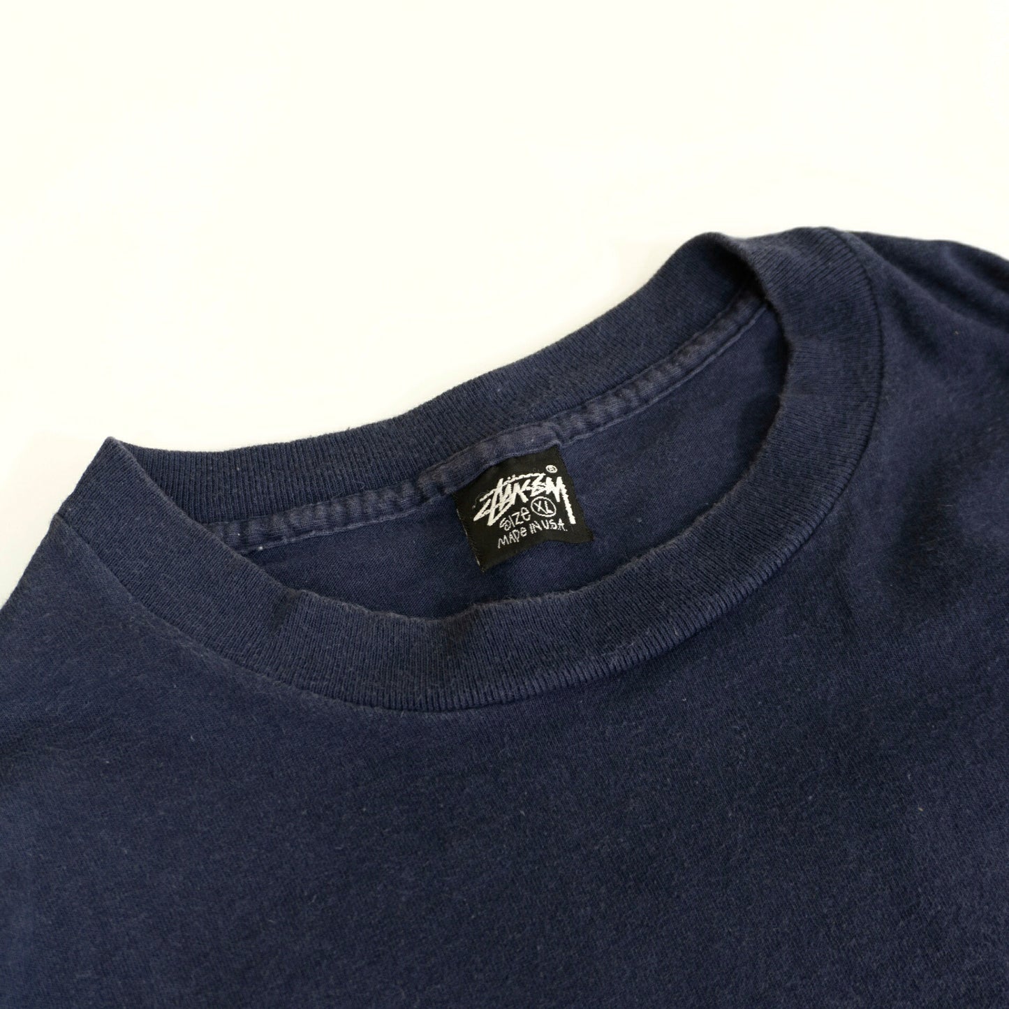 USA 90s Old Stussy Double Sided Print Long Sleeve T-Shirt Size XL