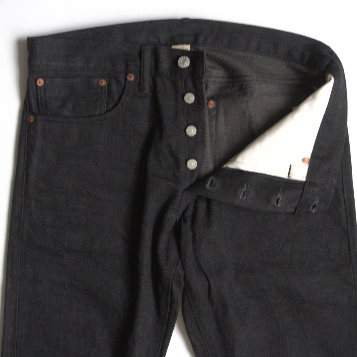 RRL NEW BLACK ON BLACK Slim Fit Jeans Size 32x32 Size 32×32