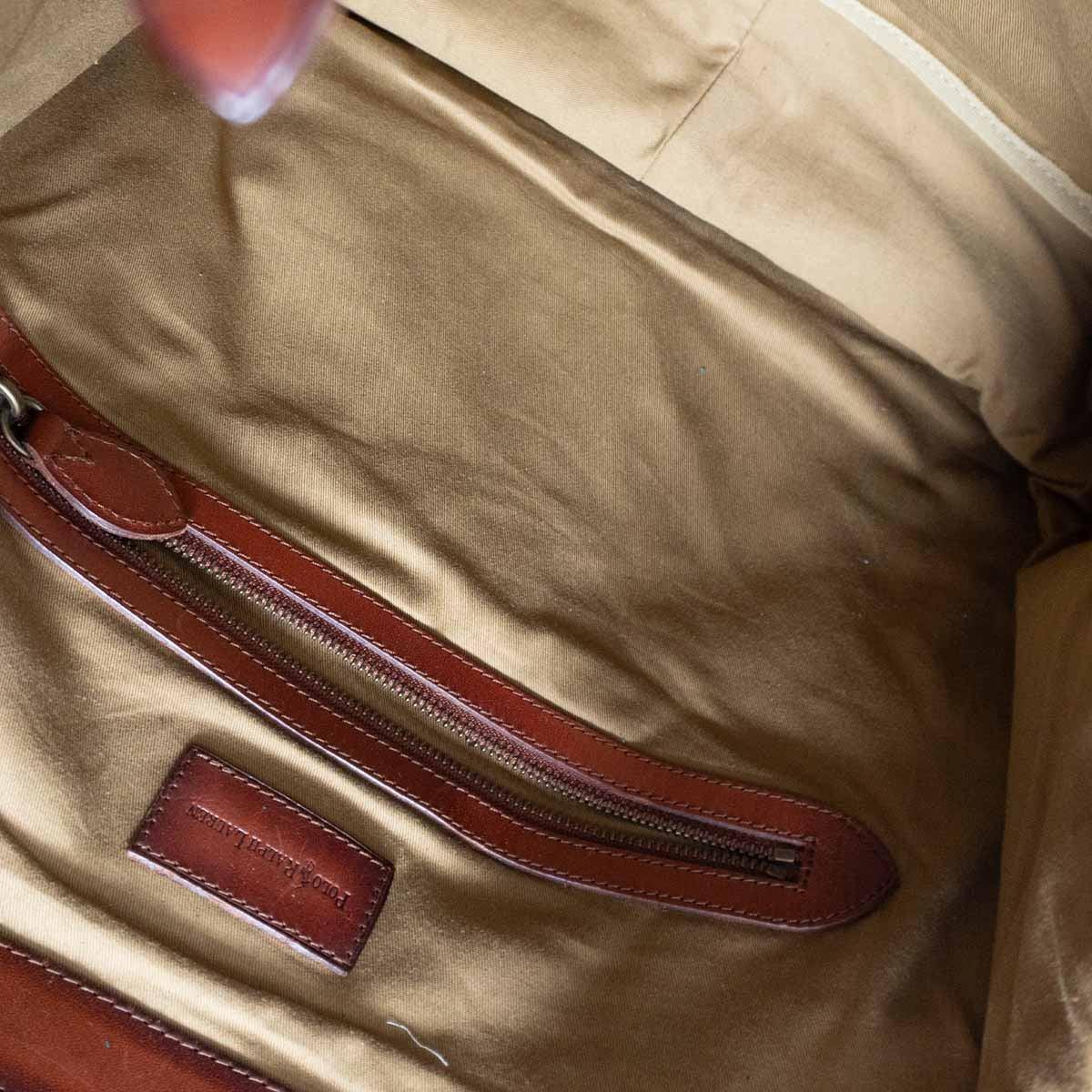 POLO RALPH LAUREN Vintage Canvas Leather Messenger Bag