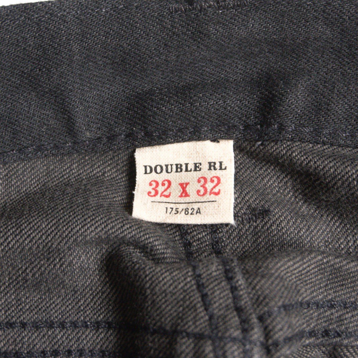 RRL NEW BLACK ON BLACK Slim Fit Jeans Size 32x32 Size 32×32