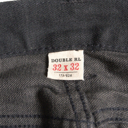 RRL NEW BLACK ON BLACK Slim Fit Jeans Size 32x32 Size 32×32